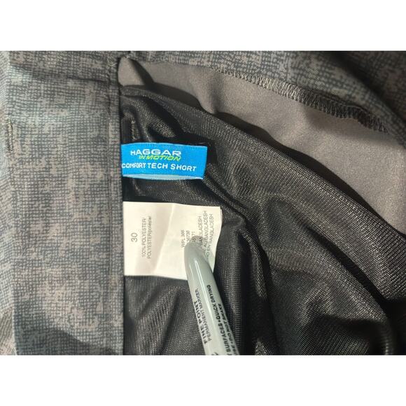 Haggar Comfort In Motion Tech Shorts Mens Size 30w 9.5” Inseam Gray NWT - Picture 5 of 8